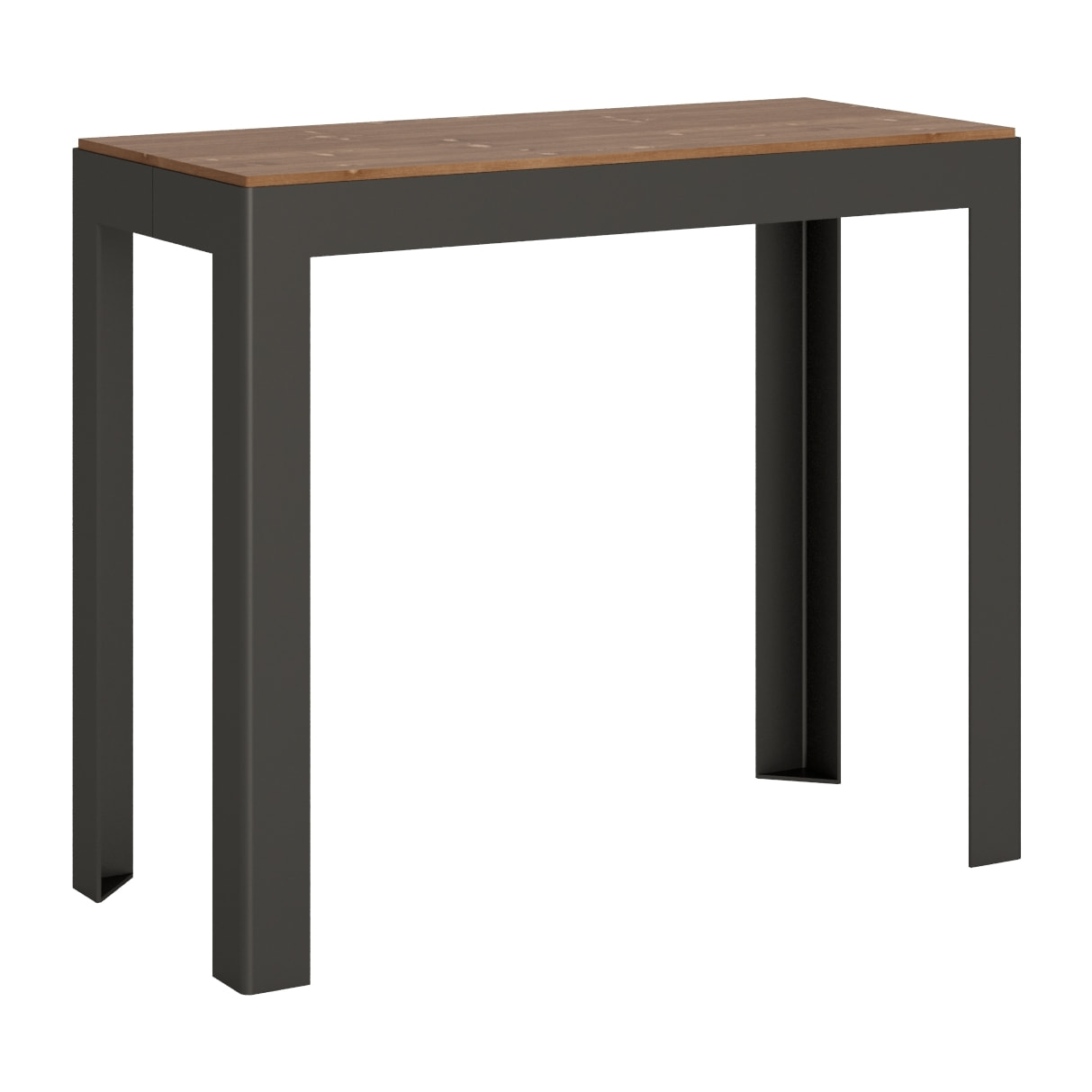 Consolle allungabile 90x40/290 cm Azalea Abete Tinto telaio Antracite