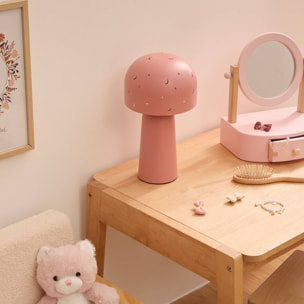 Lampe droite champignon Starry H.27cm rose