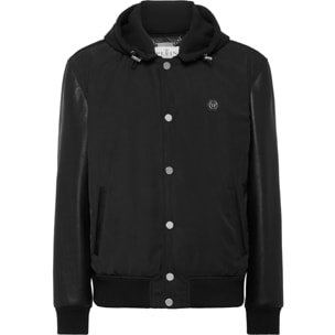 PHILIPP PLEIN Bomber de cuero &AMP