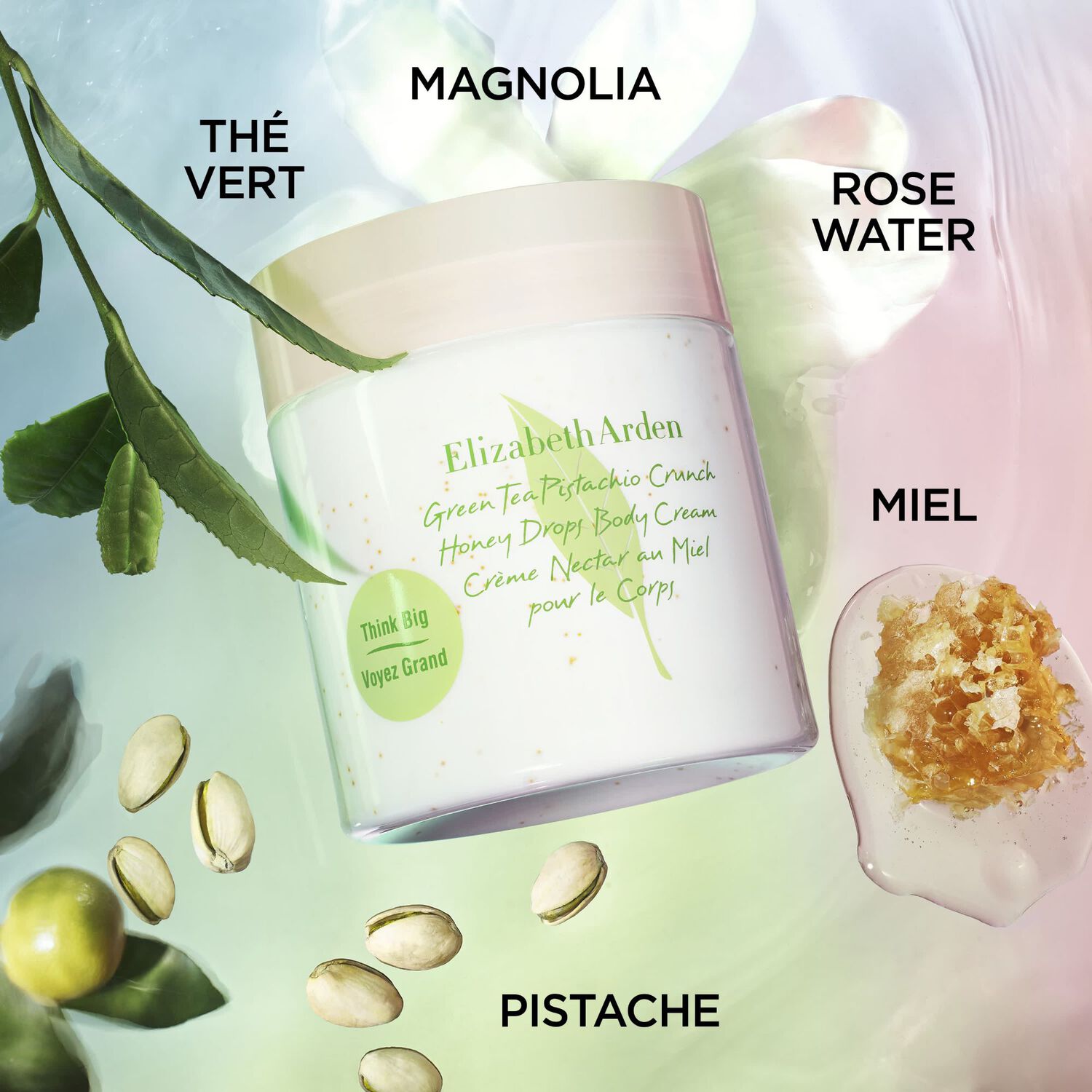 Green Tea Pistachio Crunch - Crème Nectar au Miel pour le Corps 500 ml