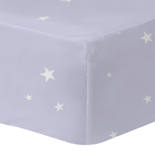 Drap-housse imprimé 100% coton, DISNEY HOME STITCH HAPPY