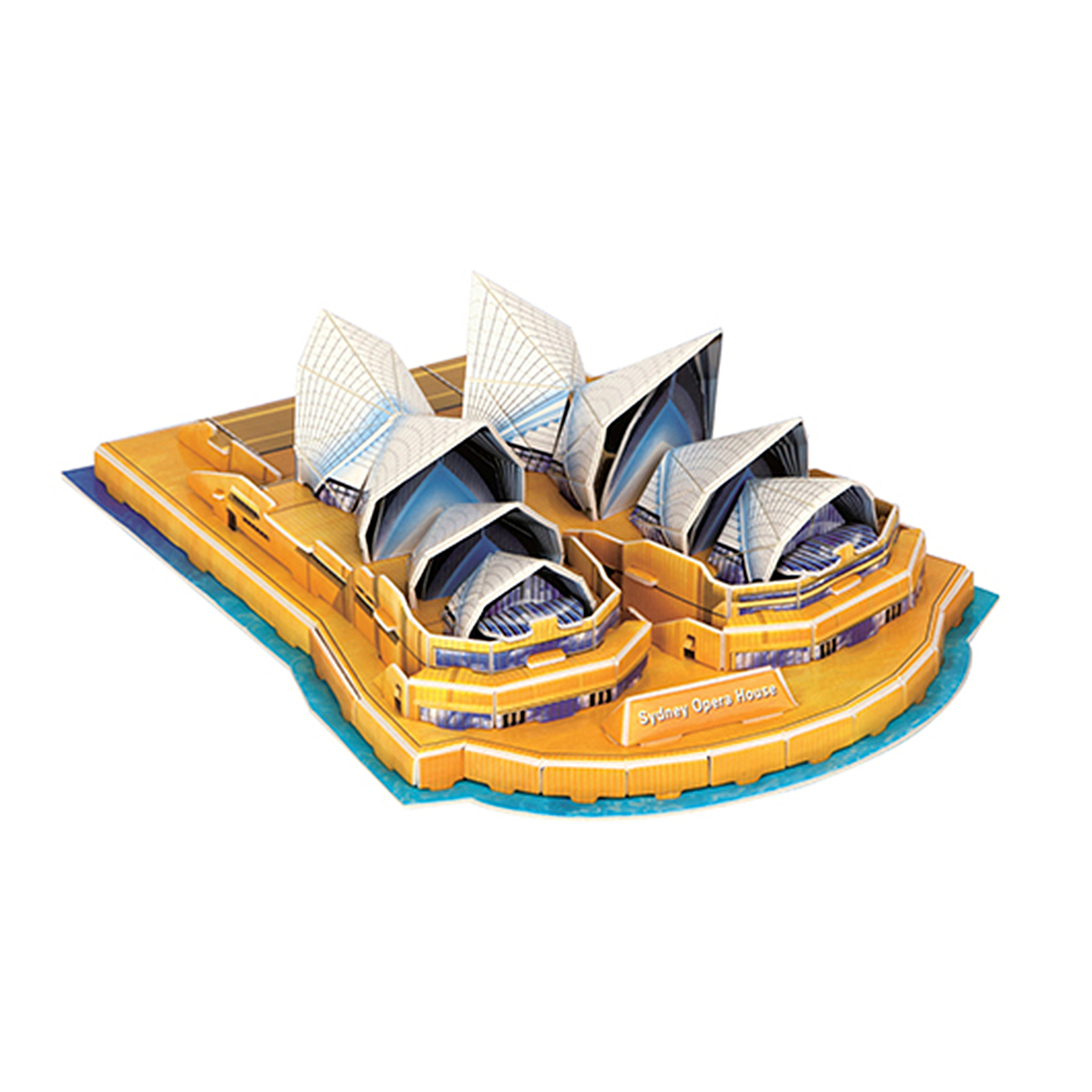 Puzle 3D de cartón de la Ópera de Sídney. 34 piezas.