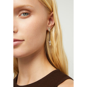 Pendiente PÁLPITO PLATEADO U