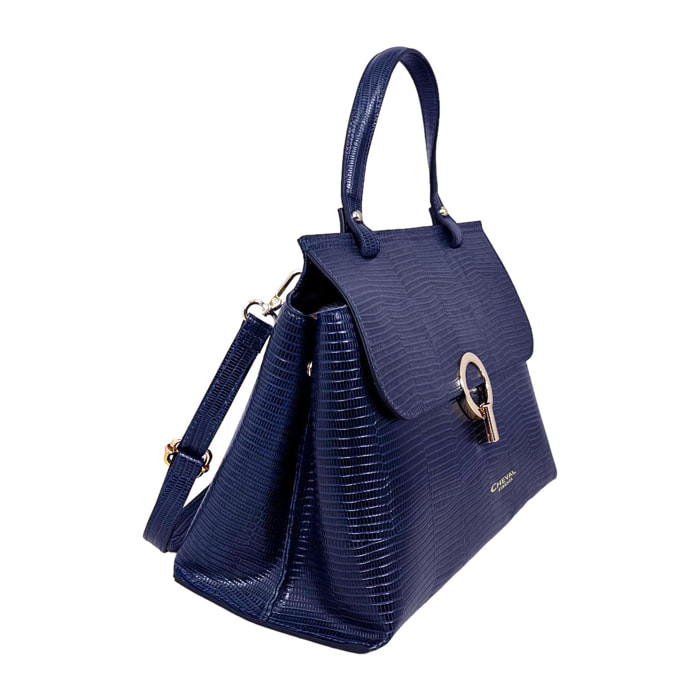 Borsa a mano Cheval Firenze Evelyn Blu Scuro