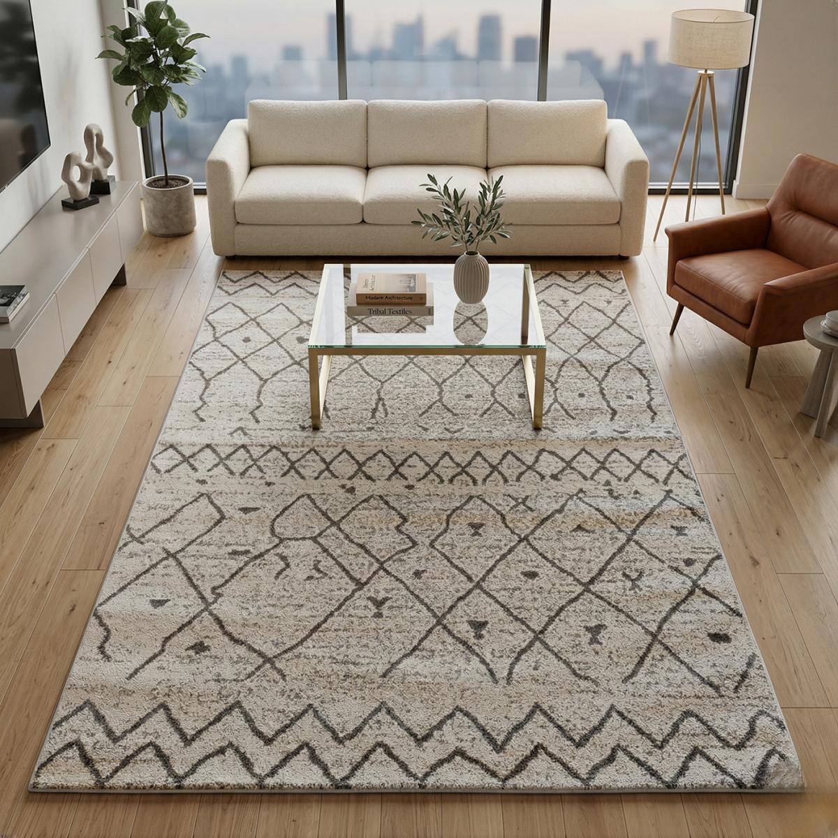 Tapis Bapo motif traditionnel Berbère