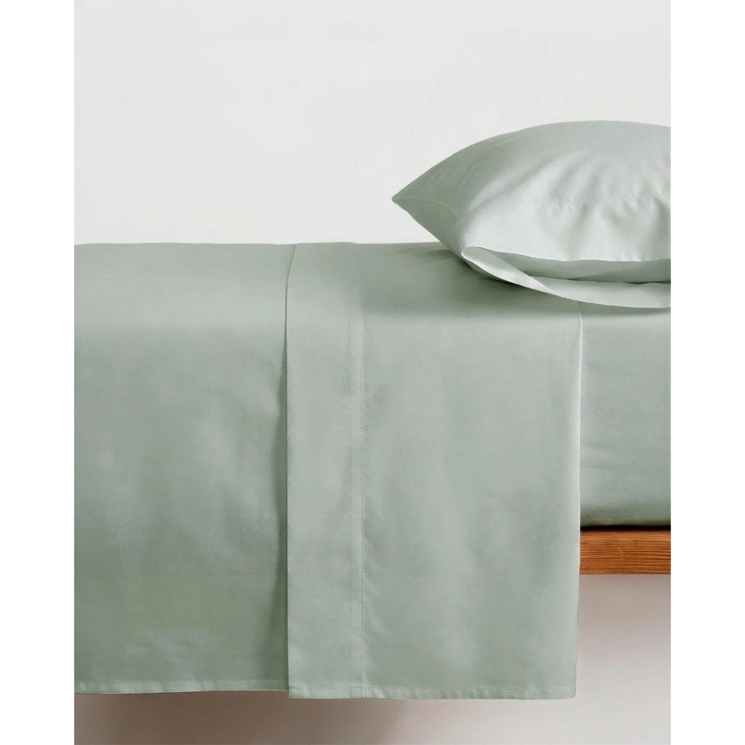 Juego de sábanas algodón lisas verde tiffany