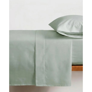 Juego de sábanas algodón lisas verde tiffany