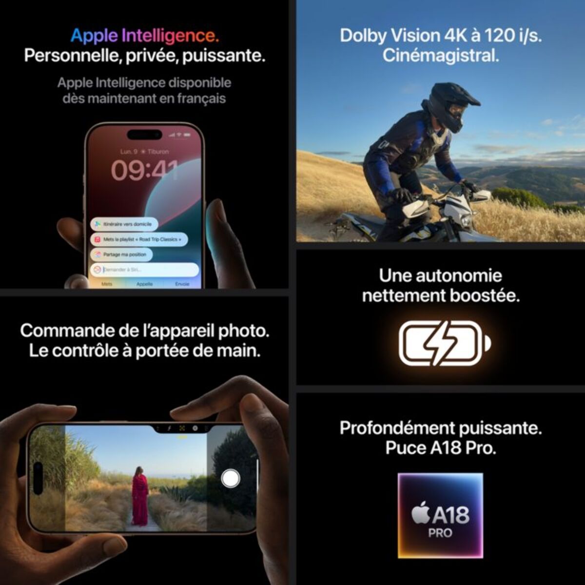 Smartphone APPLE iPhone 16 Pro Titane Sable 256Go