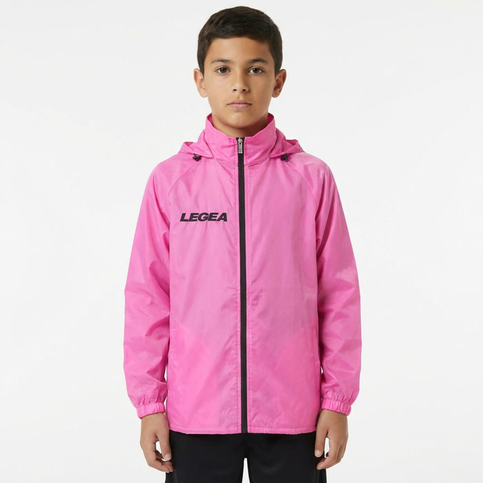 Giacca impermeabile da pioggia CAIRO rosa fluo