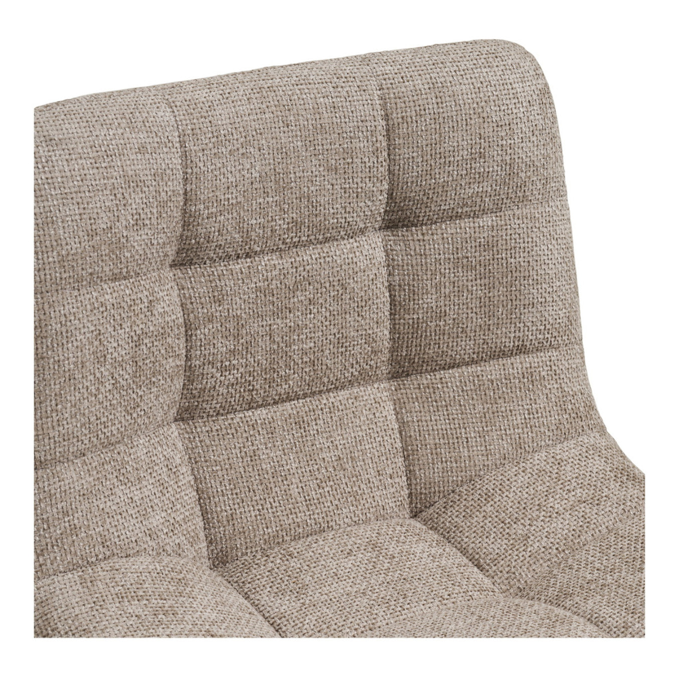 Set 2 sgabelli da bar Middelfart in poliestere grigio con gambe nere regolabile in altezza