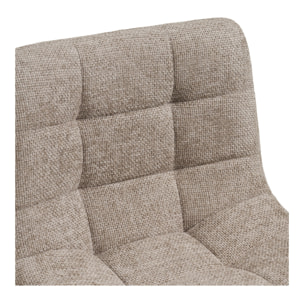 Set 2 sgabelli da bar Middelfart in poliestere grigio con gambe nere regolabile in altezza