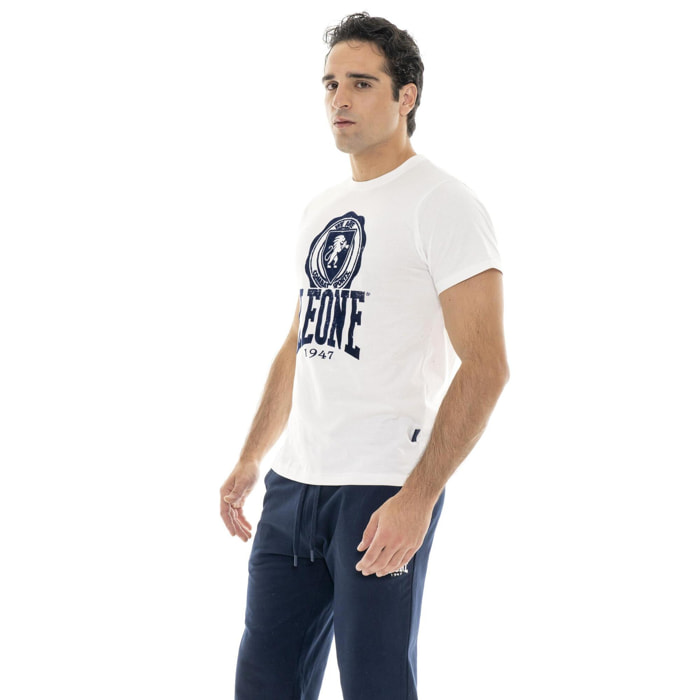T-shirt da uomo a maniche in denim 'Indaco'