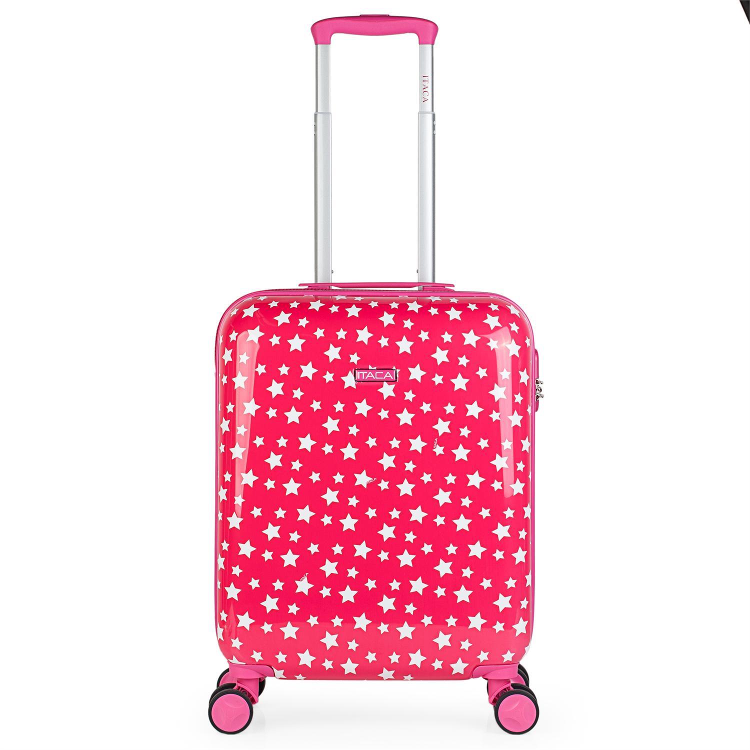 Juego De Maletas De Viaje Juvenil Infantil Niña Niño 4 Ruedas Set Trolley 3 Pzs.(Cabina Pequeña (Equipaje Avión), Mediana Y Neceser De Viaje 702400B