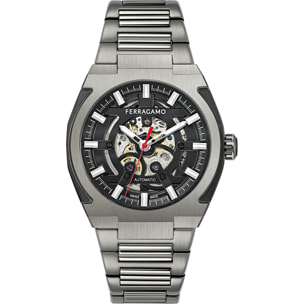 Ferragamo Orologio Analogico Al Quarzo Ta-Supreme Skeleton-Fw