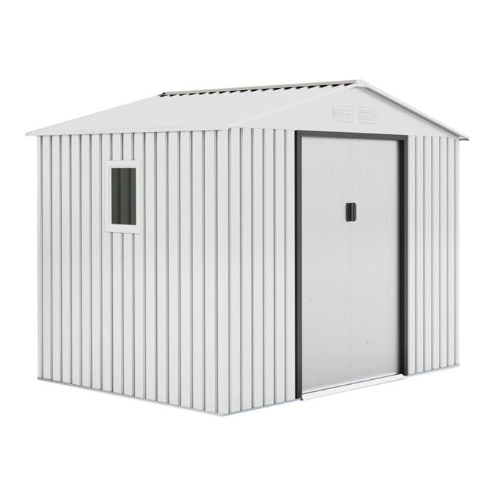 Caseta Metalica Mallorca Blanca High Door 2.78x2.11x1.94 M