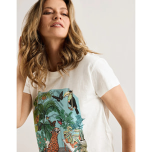 Camiseta Manga Corta Beige - Triviali