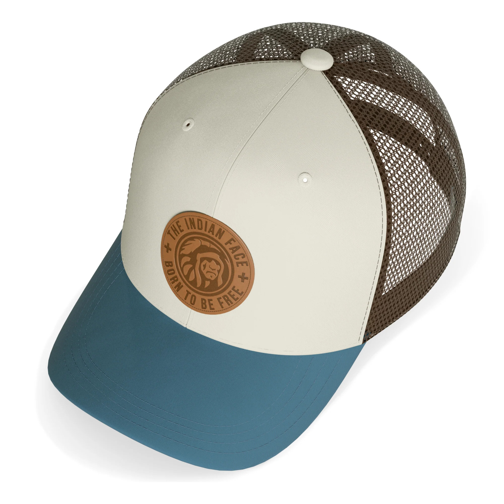 Gorras The Indian Face Born to be Free Beige / Blue