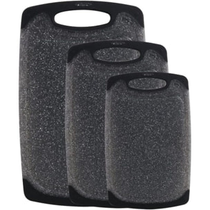 Set 3 planches à découper 25/31/40 cm Noir Royalty Line RL-CB3PC-B