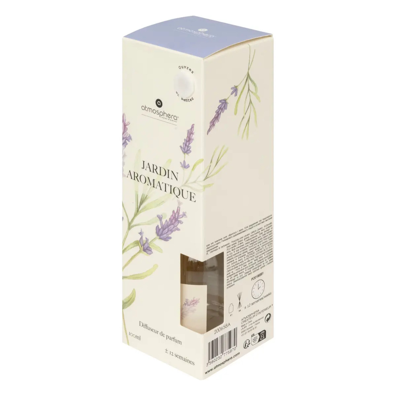 Diffuseur de parfum Oudy 100ml verre patchouli