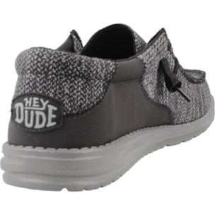 Informales Hombre de la marca HEY DUDE  modelo WALLY STITCH FLECKED Black