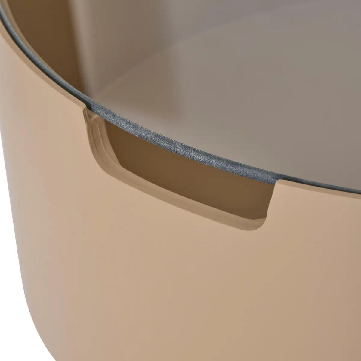 Table d'appoint avec coffre Karun moccha 45x45x30cm