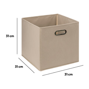 Panier tissu 31x31 cm Lin Mix N' Modul