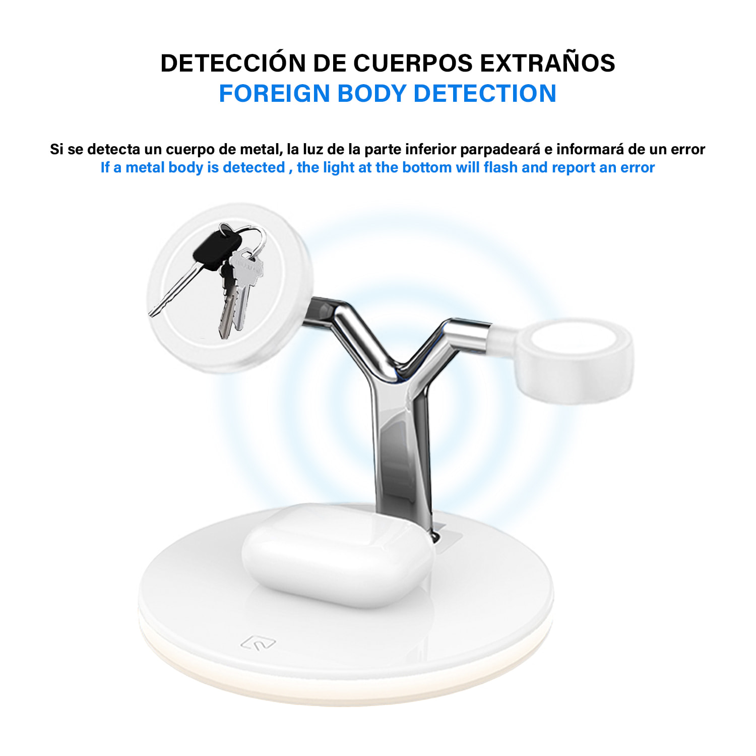 Estación de carga rápida 3 en 1 inalámbrica Qi, Magsafe, soporta QC3.0 y PD. Para iWatch, Airpods, compatible con iPhone 12/13.