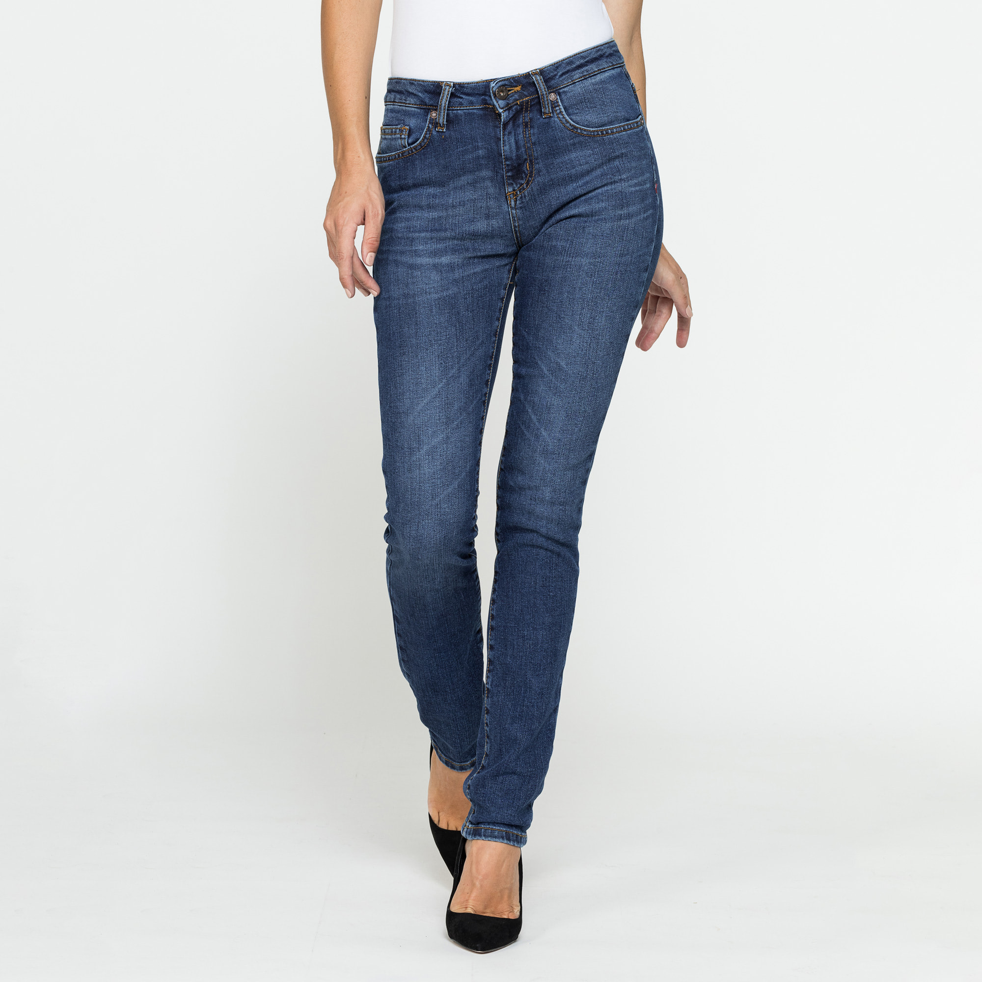 JEANS DONNA 5 tasche gamba dritta