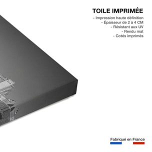 Tableau  le pont et Manhattan Toile imprimée