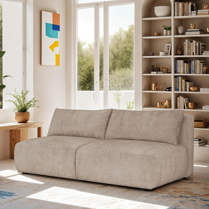 Canapé convertible 3 places en tissu chenille - JASPER