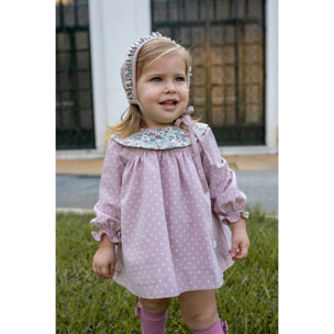 Vestido de bebé rosa Cocote & Charanga