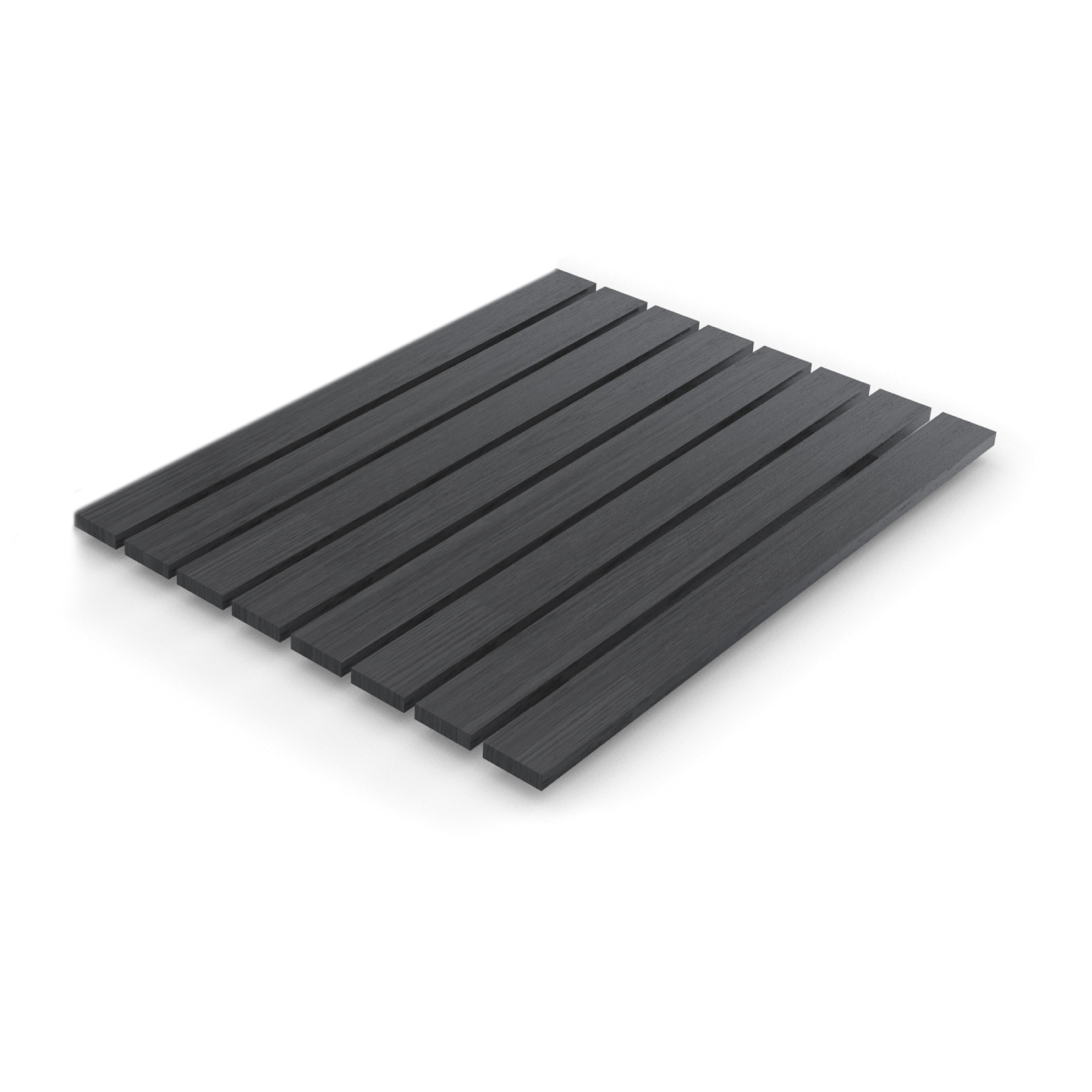 Caillebotis en Bois Composite Gris pour Cabine carrée - Dimensions 80 x 76 x 3.2 cm