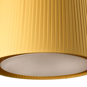 SAMBA Lampe suspension noir/enrubanné jaune ø450