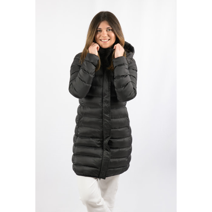 Chaqueta Munich Long Jacket marca ECOON - Negro