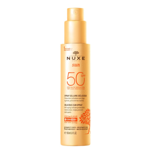 Nuxe Sun  - Spray Solaire Fondant haute protection SPF 50 - Visage et Corps - Tous types de peaux - 150ml