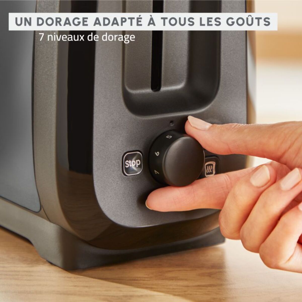 Grille-pain MOULINEX LT5S08E0 Subito Noir