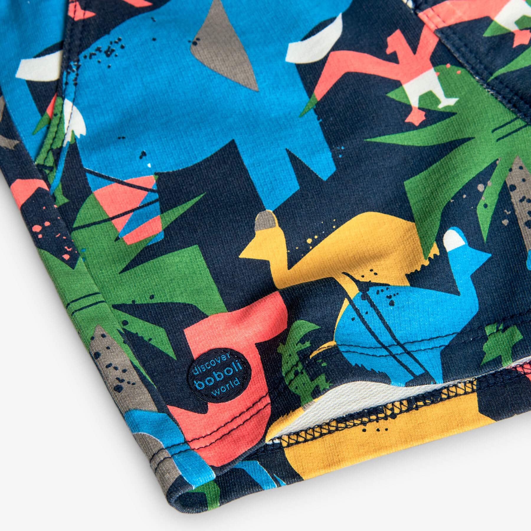 Bermuda en molleton imprimée  -BCI