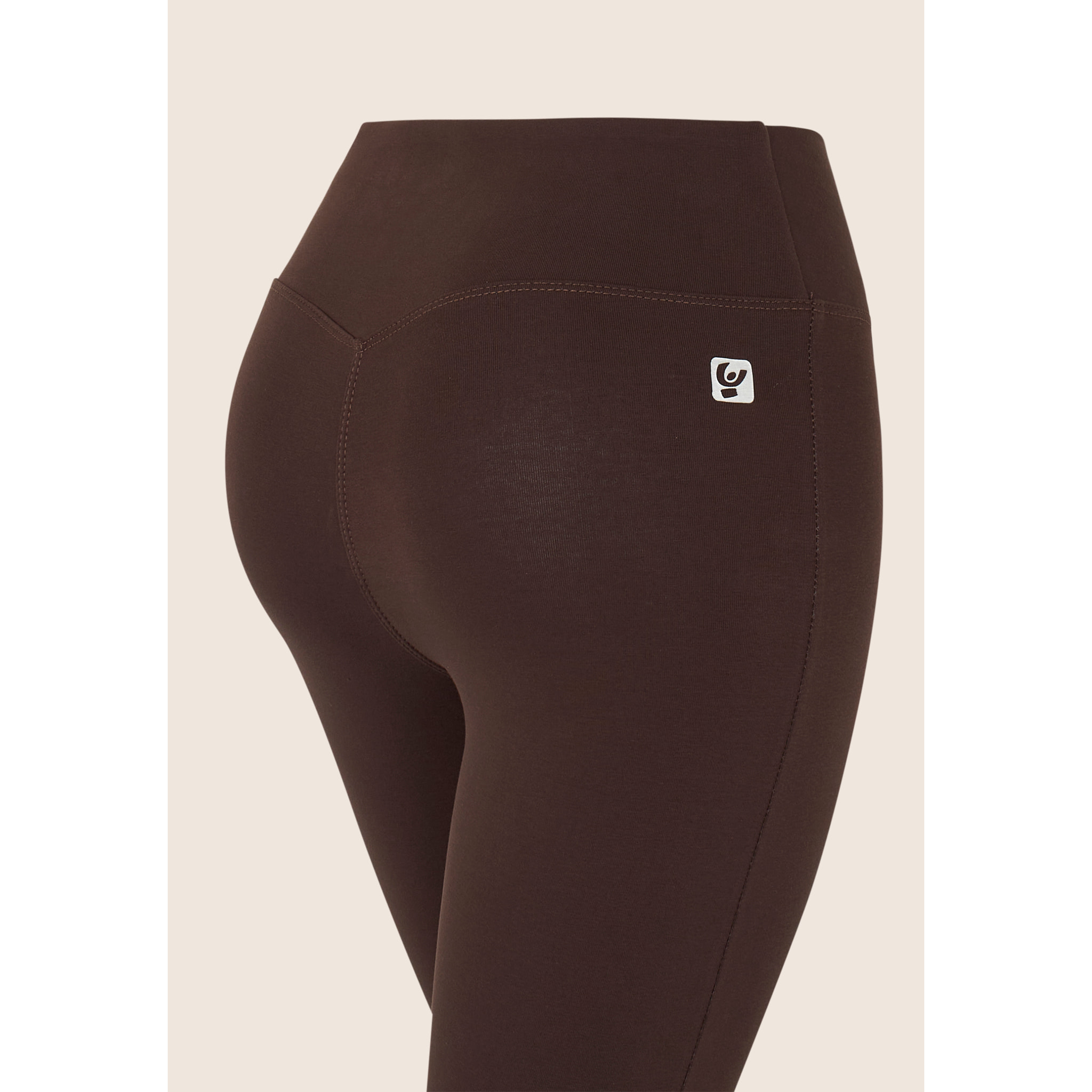 Leggings 7/8 in Jersey Elasticizzato con Vita Regular