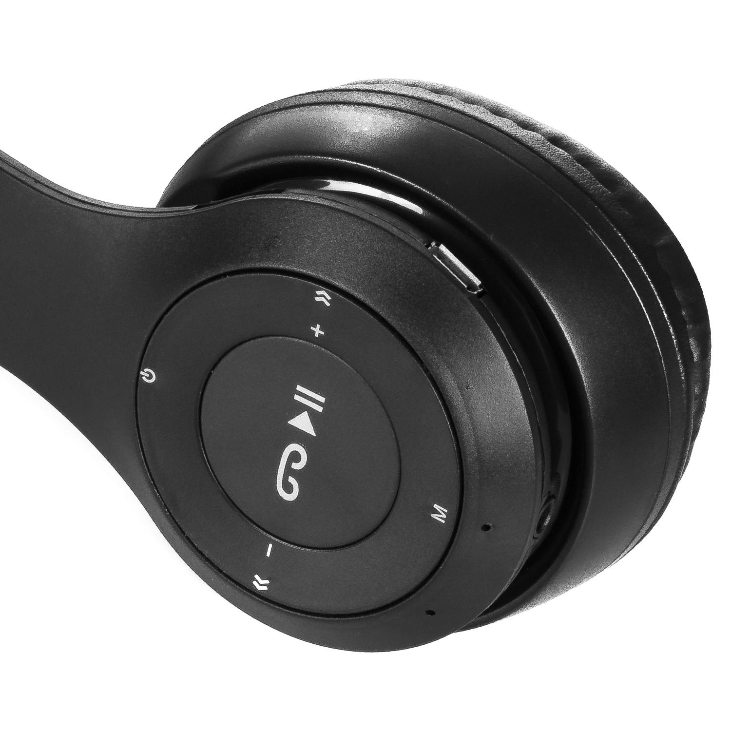 Cascos auriculares P47 Bluetooth 5.0 +EDR con radio FM incorporada y lector de Micro SD.