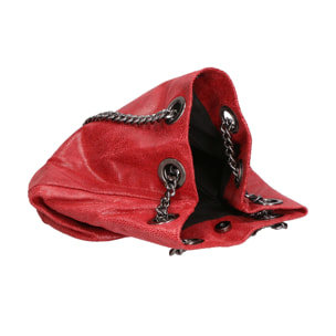 Borsa a spalla da donna - Modello Cora - Vera pelle - 30.0 x 26.0 x 17.0 cm