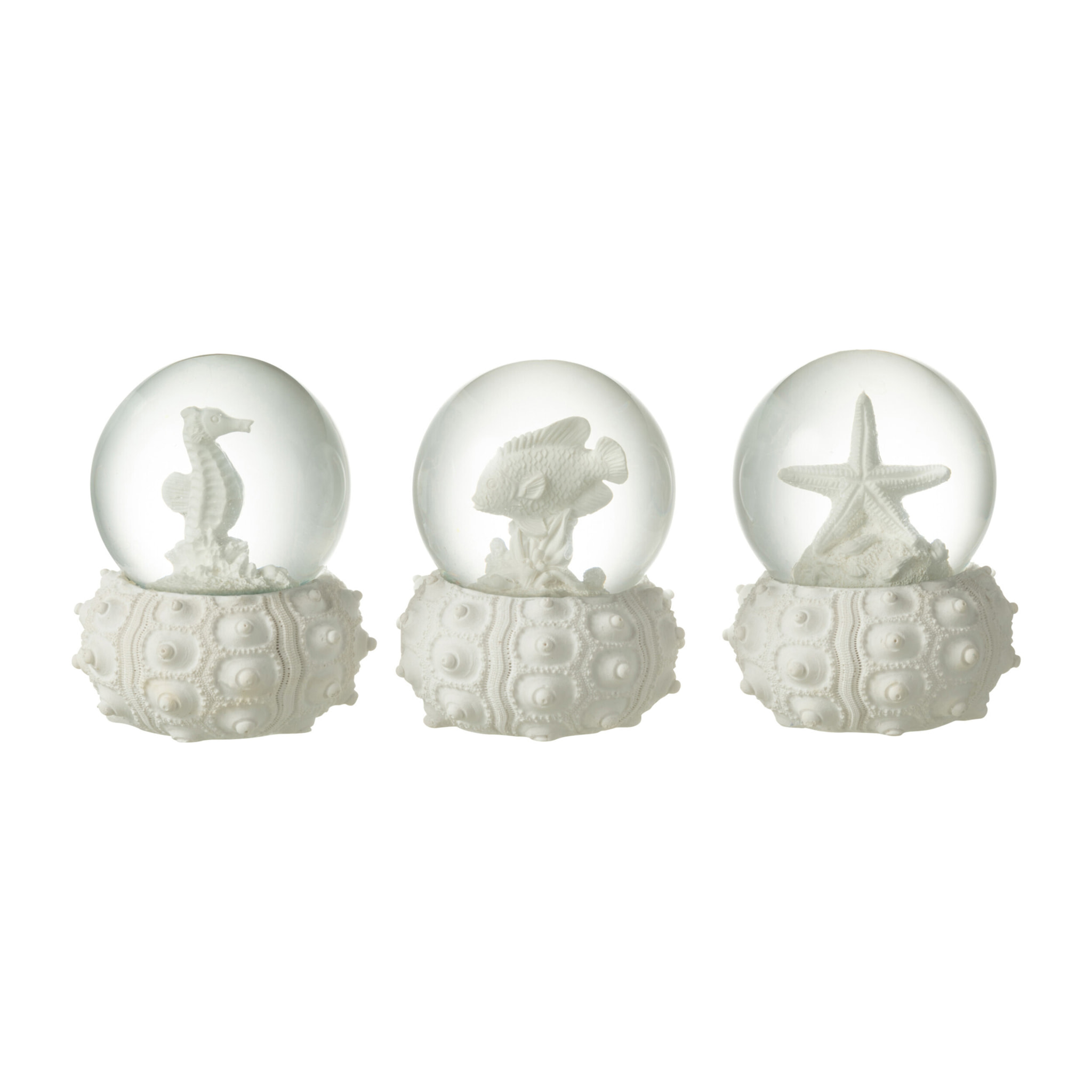 J-Line décoration Boule Mer - polyresin - blanc - small - 3 pcs