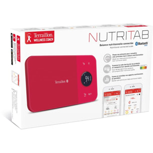 Balance connectée TERRAILLON Connéctée NUTRITAB Cranberry