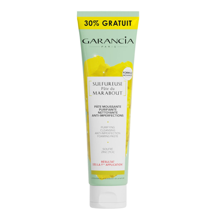 Sulfureuse Pâte du Marabout - Pâte Moussante Purifiante Nettoyante Anti-Imperfections 150 g