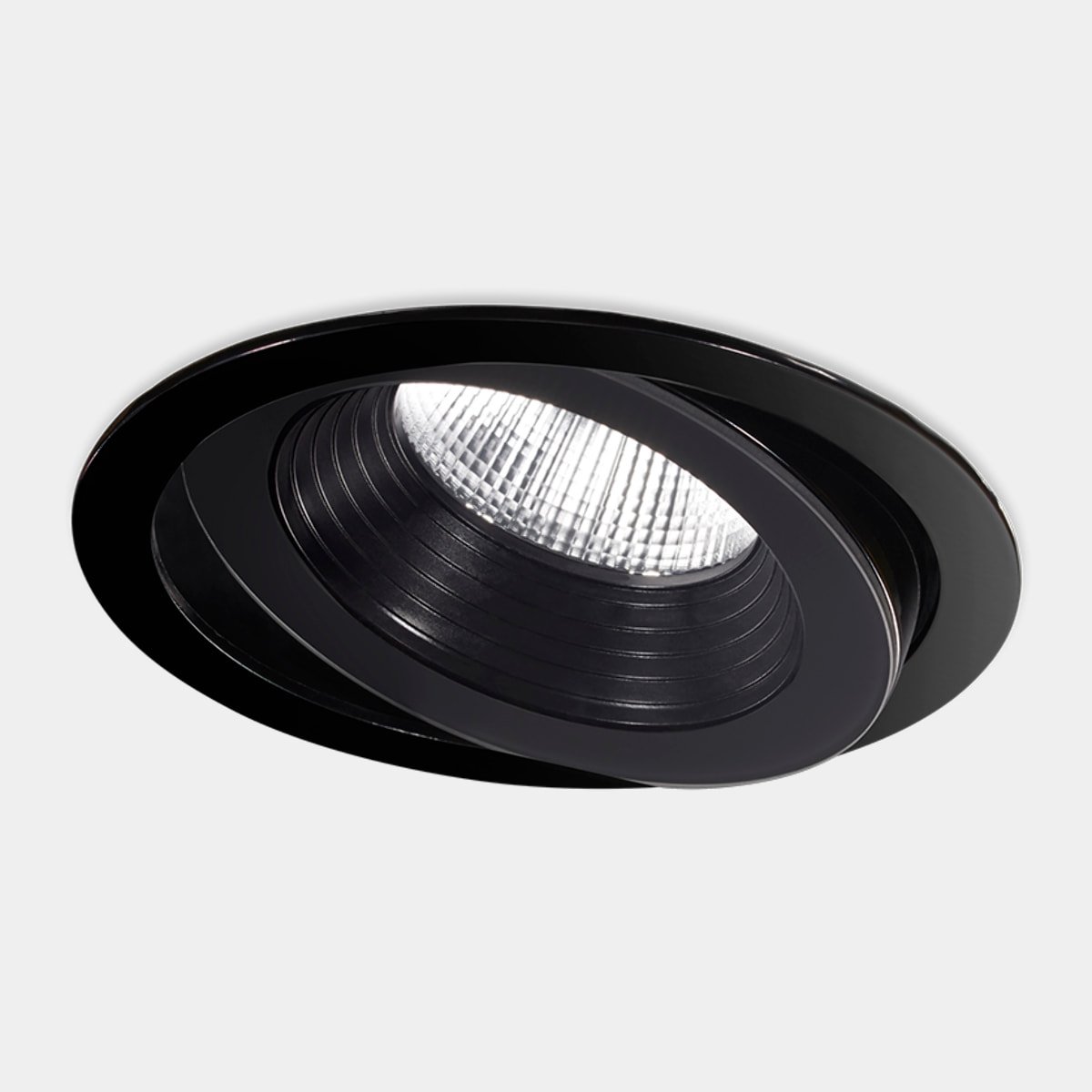 LEDS C4 Downlight IP66 Dako Adjustable ø100mm LED 7.5 Blanco cálido - 3000K ON-OFF Negro 502lm