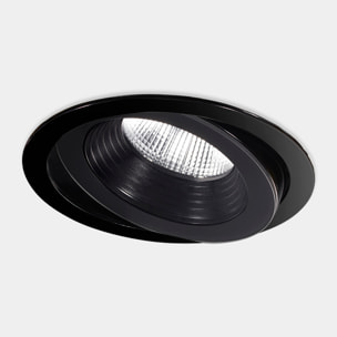 LEDS C4 Downlight IP66 Dako Adjustable ø100mm LED 7.5 Blanco cálido - 3000K ON-OFF Negro 502lm