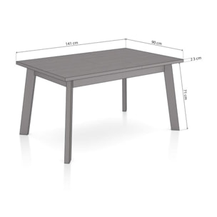 Mesa de comedor Naira 140 Negro