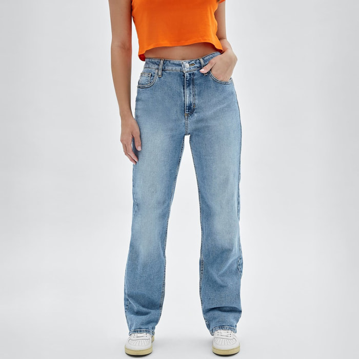 GUESS Originals - Jeans Ember - coupe droite - coton - bleu denim