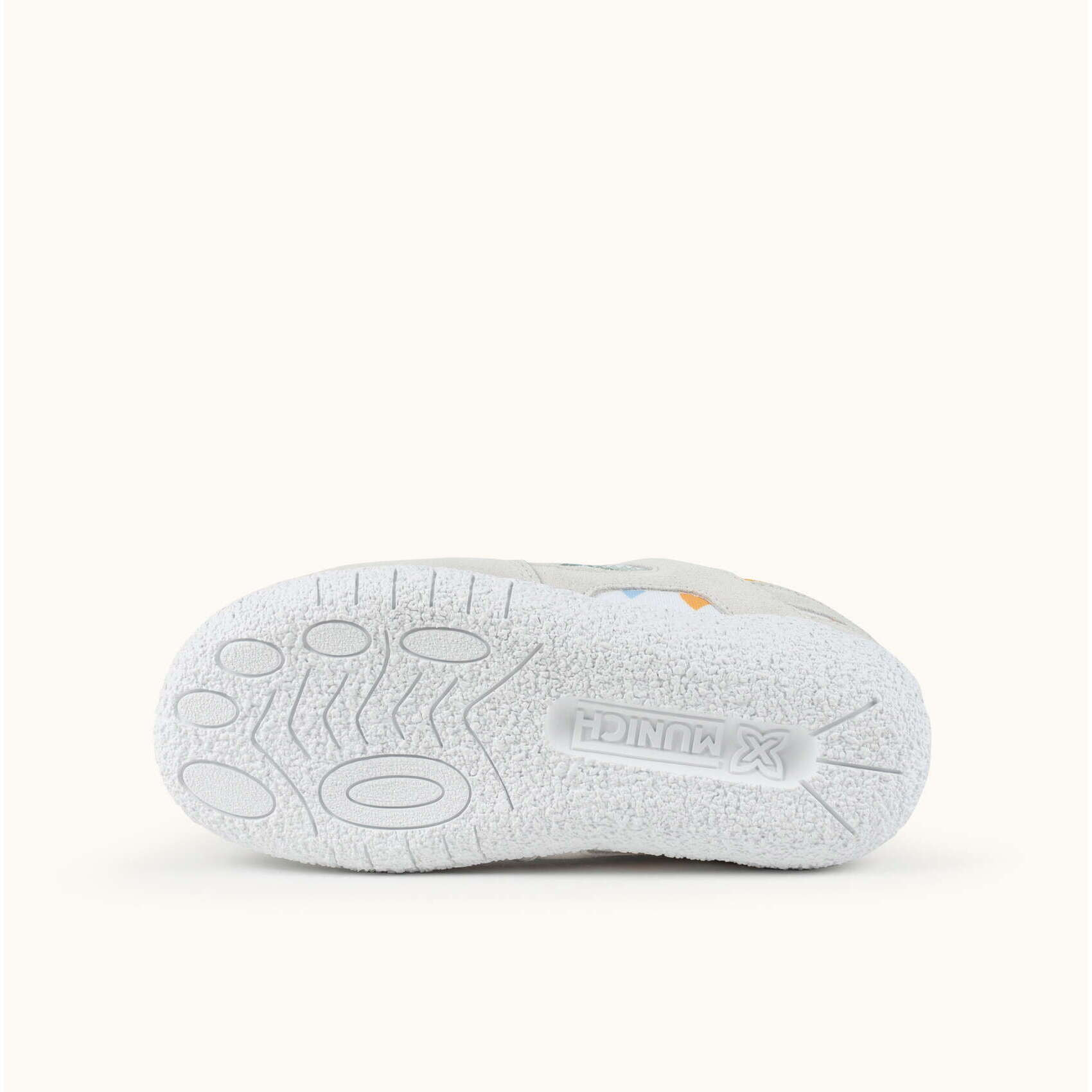 MUNICH MINI GOAL 1627 Zapatilla de infantil con Velcros y Estampado de Corazones Multicolores -