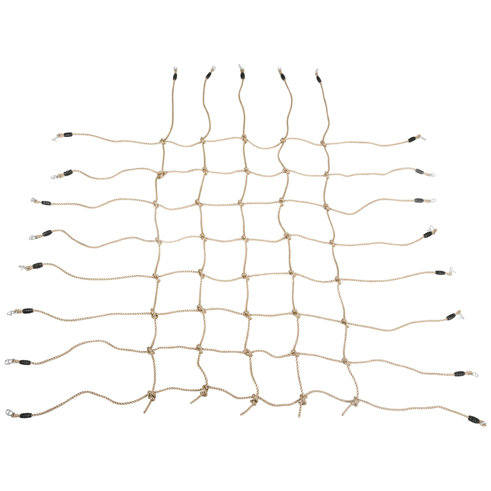 Filet d'escalade enfant PE filet à grimper 3-6 ans 1,5L x 2H m crochets acier galvanisé