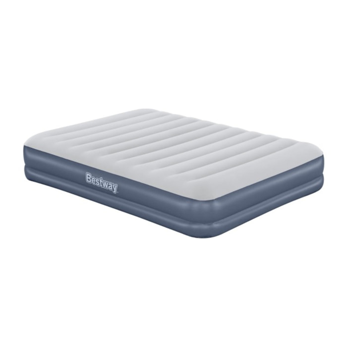 Bestway Matelas gonflable 2 personnes avec pompe rechargeable 203x152x36cm